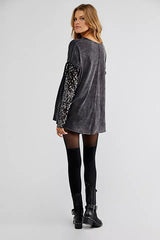 FREE PEOPLE Sequin Sleeve CELINE Tee