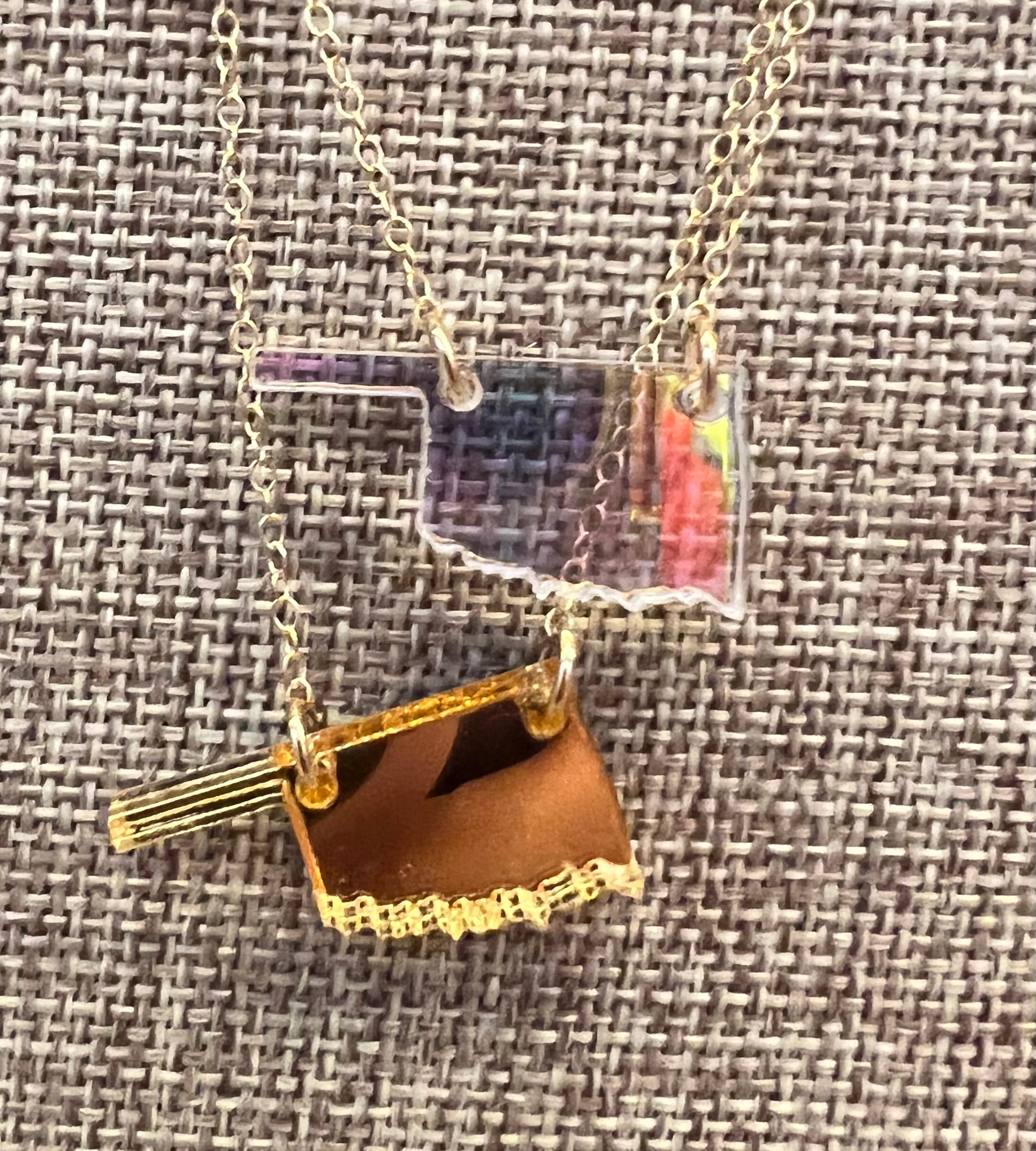 EDC Acrylic SORORITY Circle Necklace