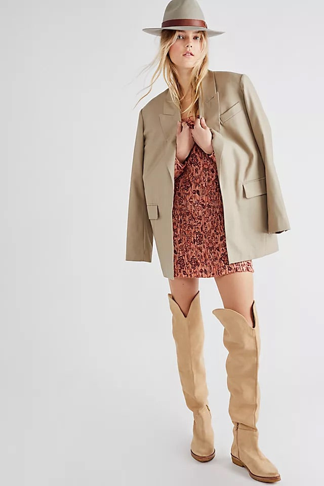 FREE PEOPLE Floral SMOCK IT TO ME Mini Dress