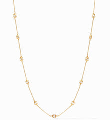 JULIE VOS Gold/Pearl PENELOPE Delicate Station Necklace