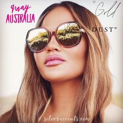 QUAY Australia GOLD DUST Oversize Sunglasses