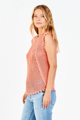 *ANOTHER LOVE Textured TRISHA Crochet Top