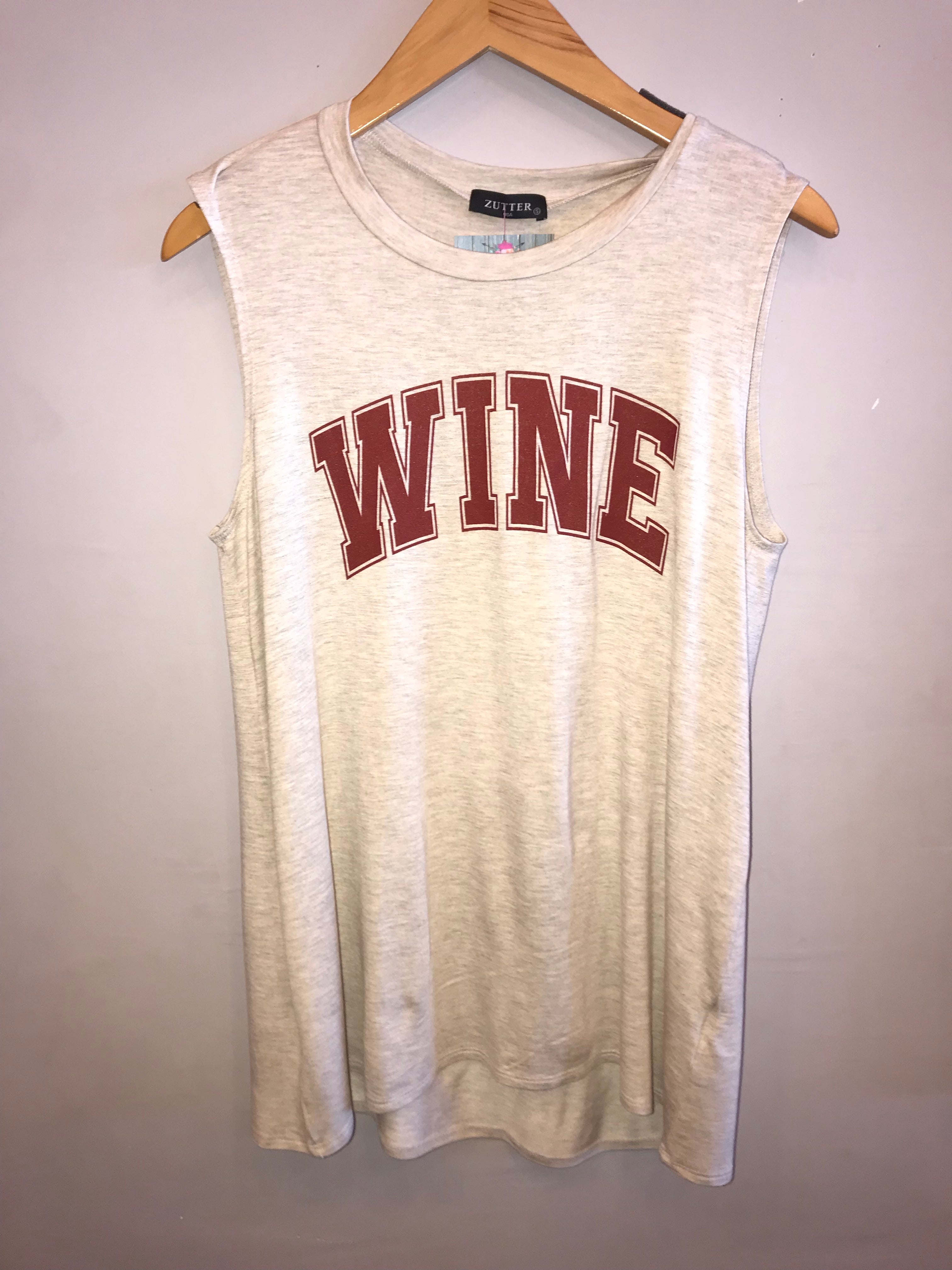 Zutter WINE Graphic Print Tank Top