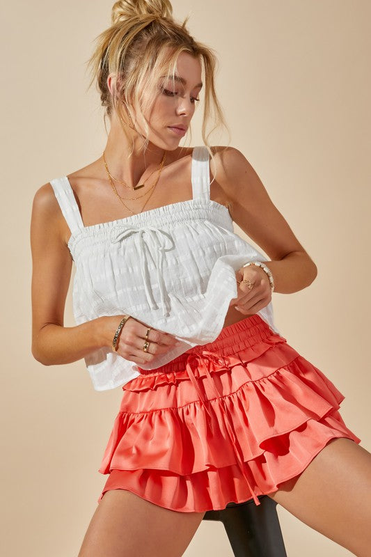 SPIRITS Ruffle Tiered Skort