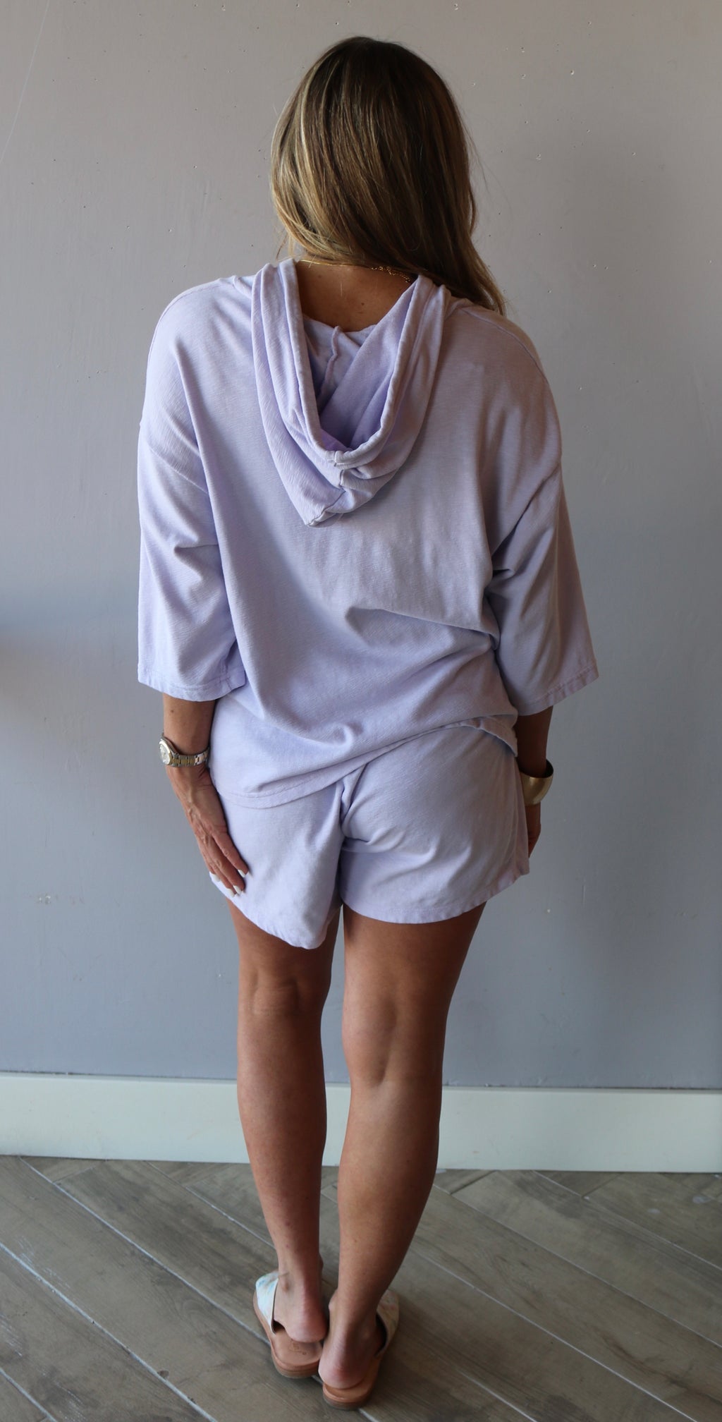 BOBI Sustainable Slub ADMIRE 3/4 Sleeve Hoodie