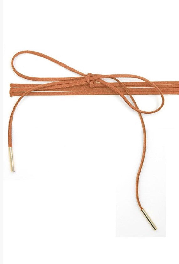 HANNAH Suede Wrap Bolo Choker Necklace