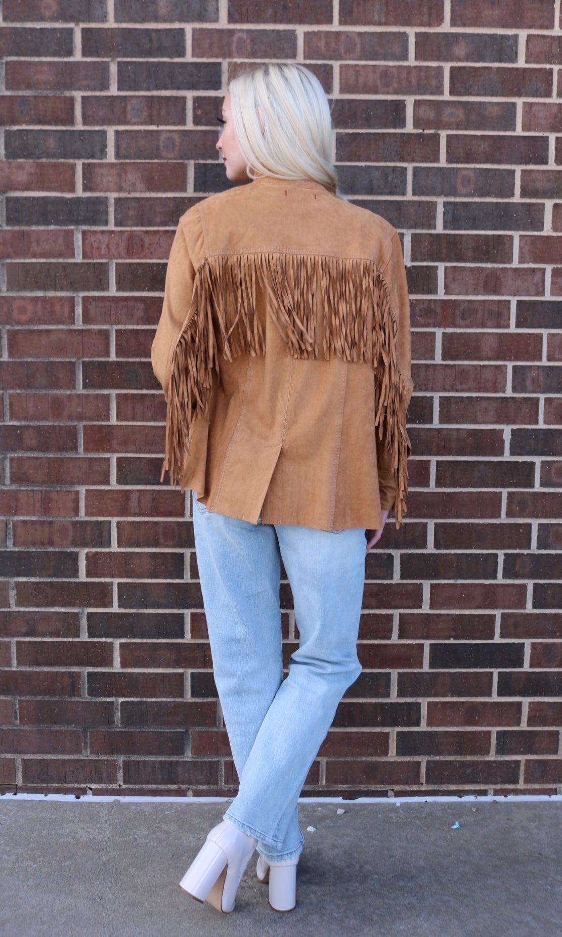 DEAR JOHN Fringe LEVI Suede Jacket