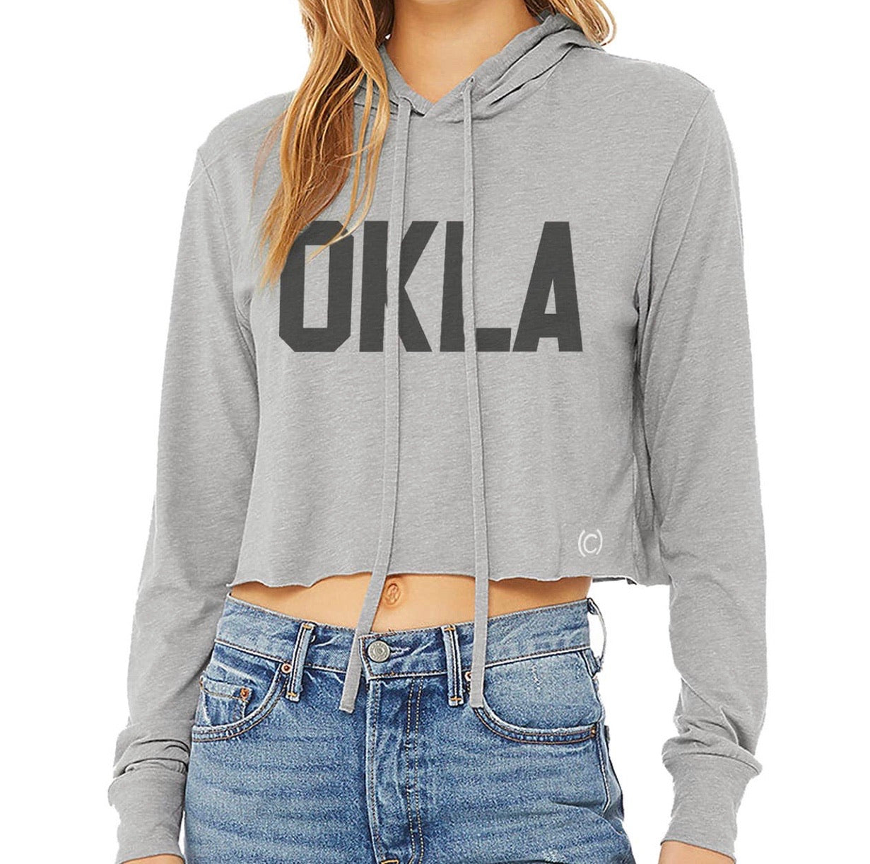 CODE WORD Waist Crop Graphic Tee