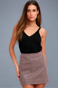 FREE PEOPLE Vegan Suede MODERN FEMME Pencil Skirt