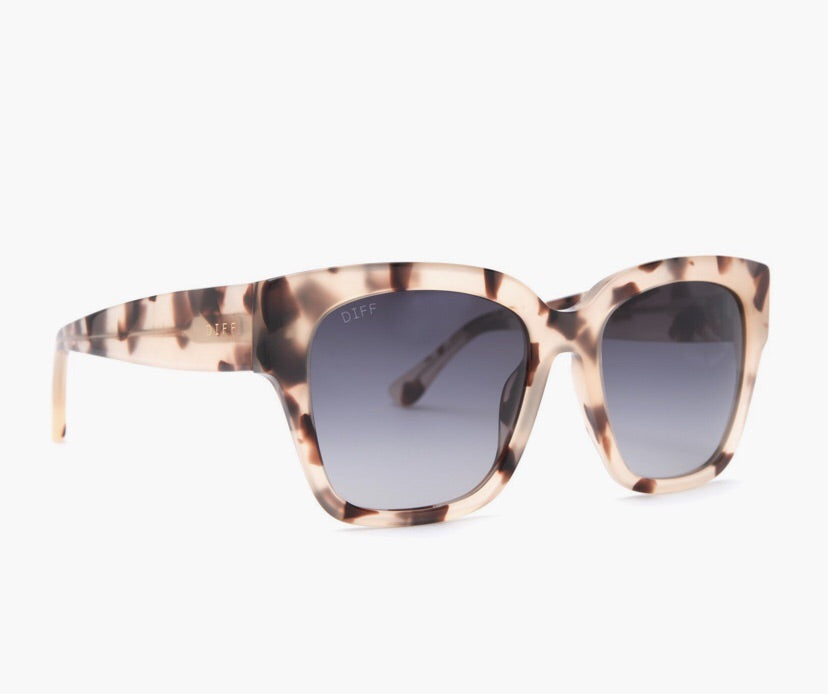 DIFF BELLA II Matte Black Sunglasses