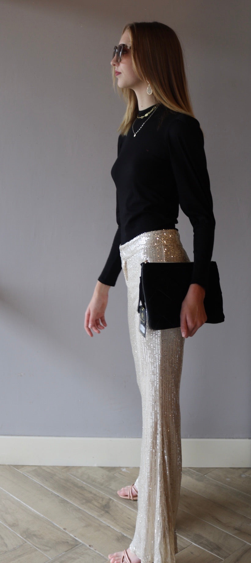 BOBI MockNeck CATHARINE BishopSleeve LWJ Top