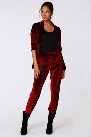 BOBI BLACK Velvet HONOR Joggers