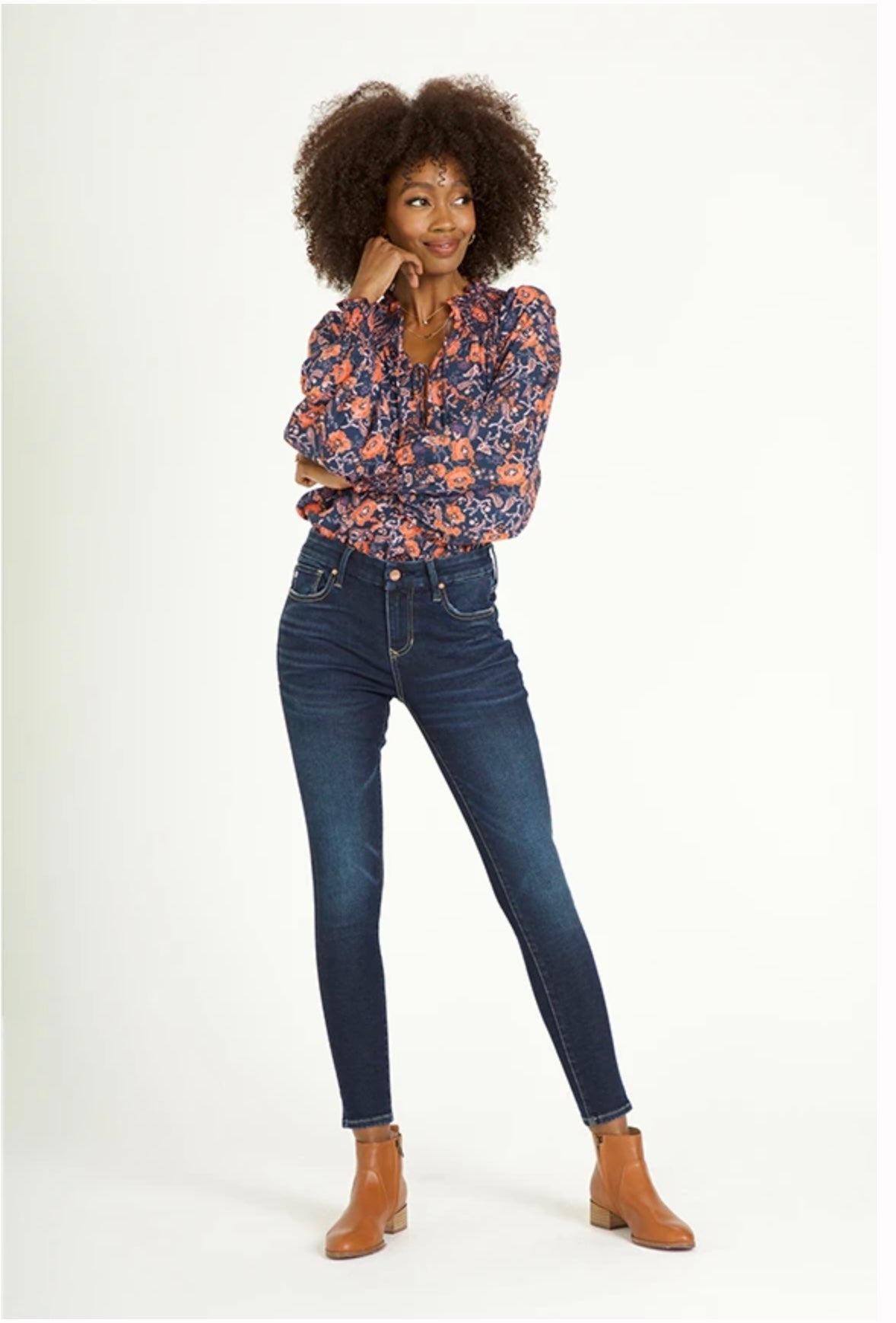 DEAR JOHN High Rise GISELE Stretch Skinny Jeans