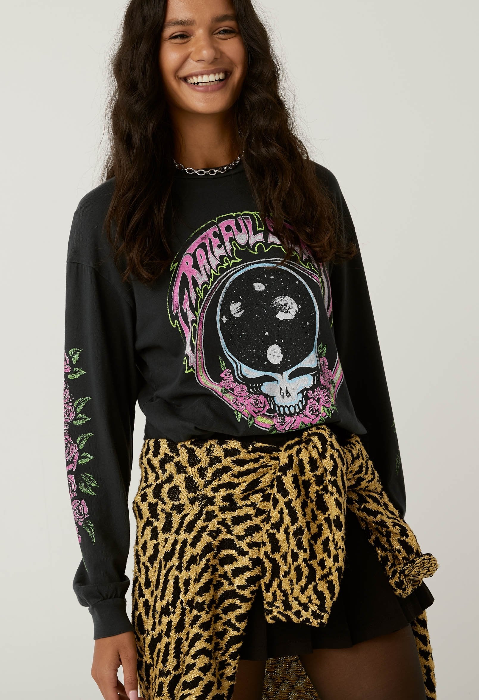 DAYDREAMER Space Face GRATEFUL DEAD Vintage Long Sleeve Top