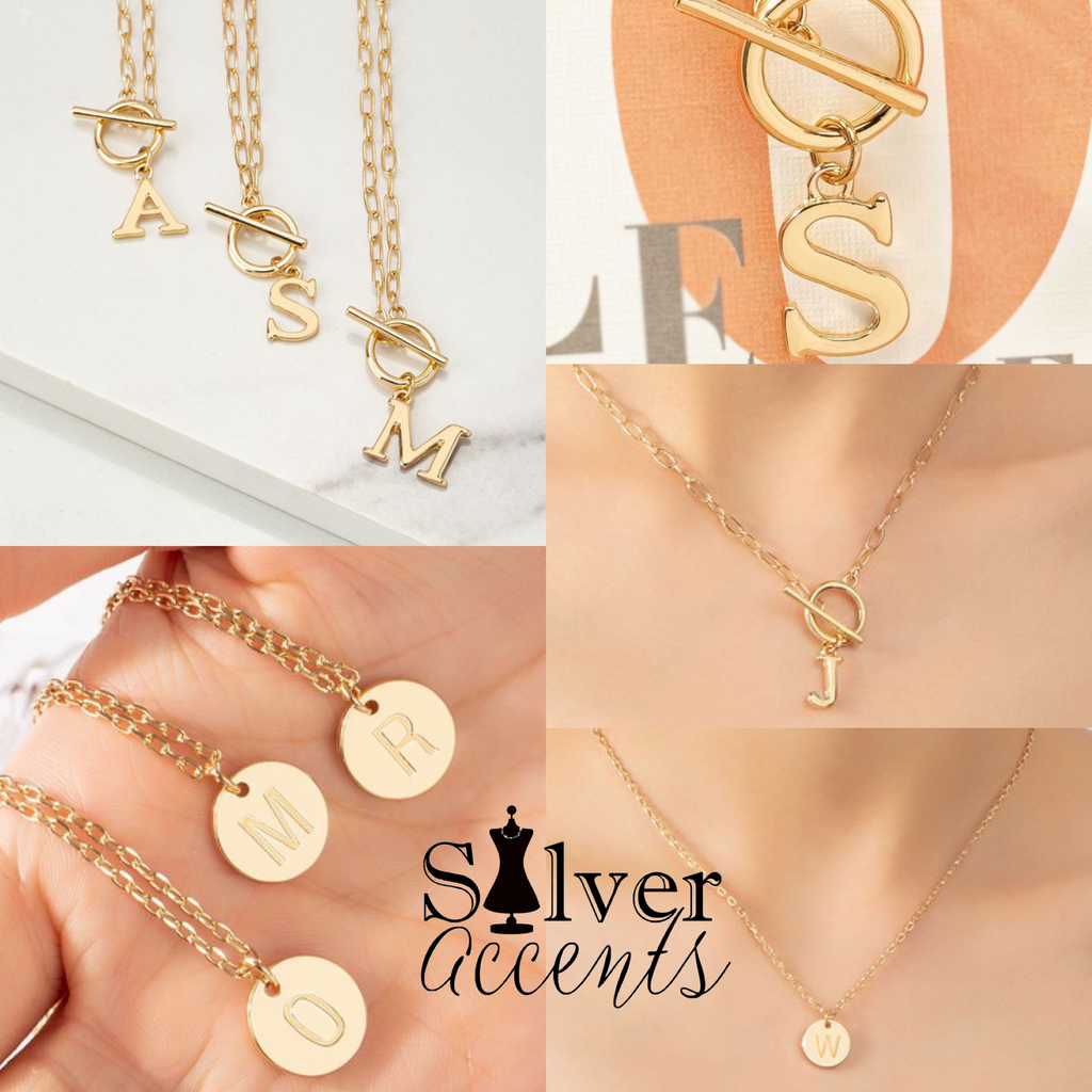 RAVEN Toggle Initial Necklace- DOORBUSTER