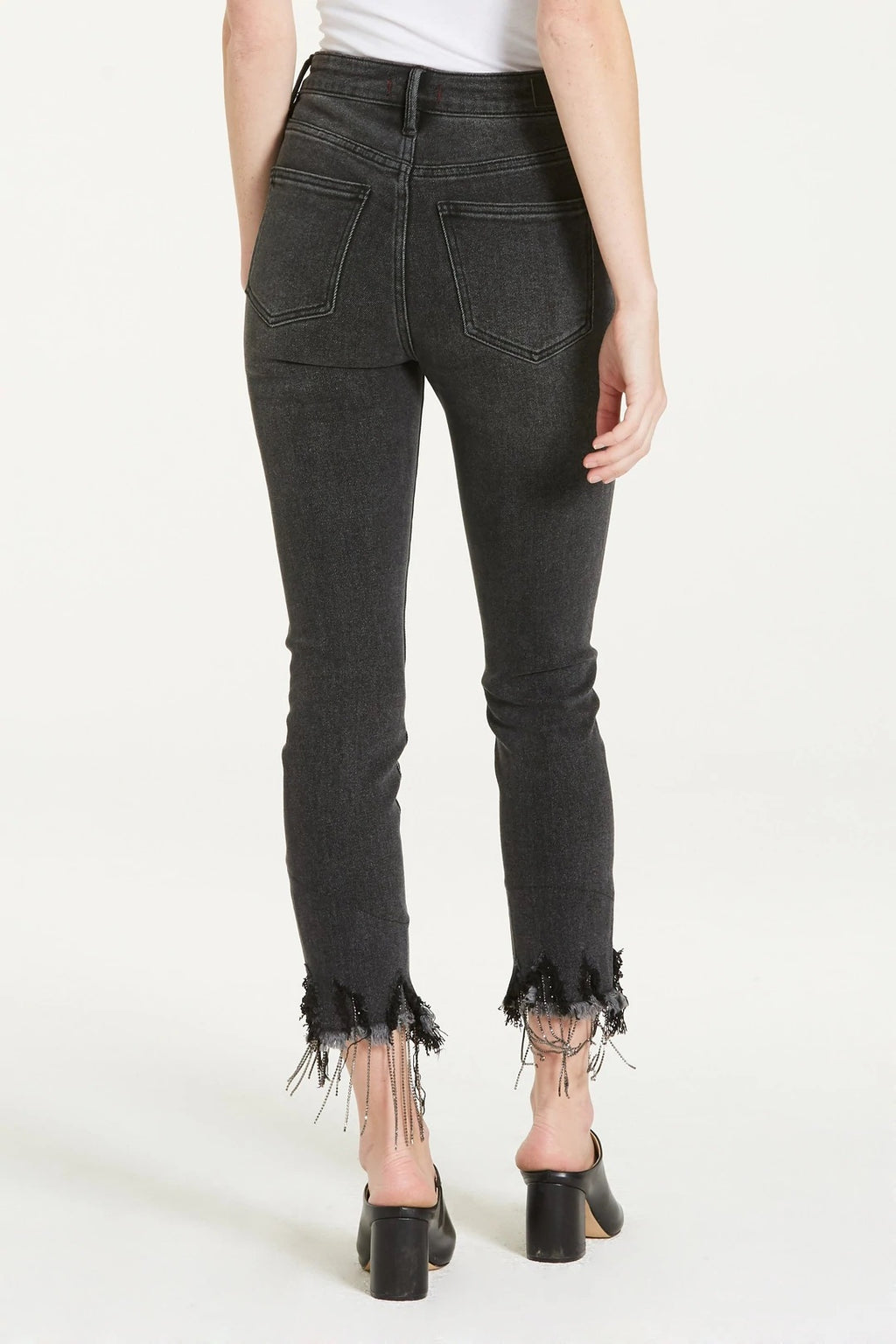 DEAR JOHN Rhinestone Hem STELLA Distressed Jean