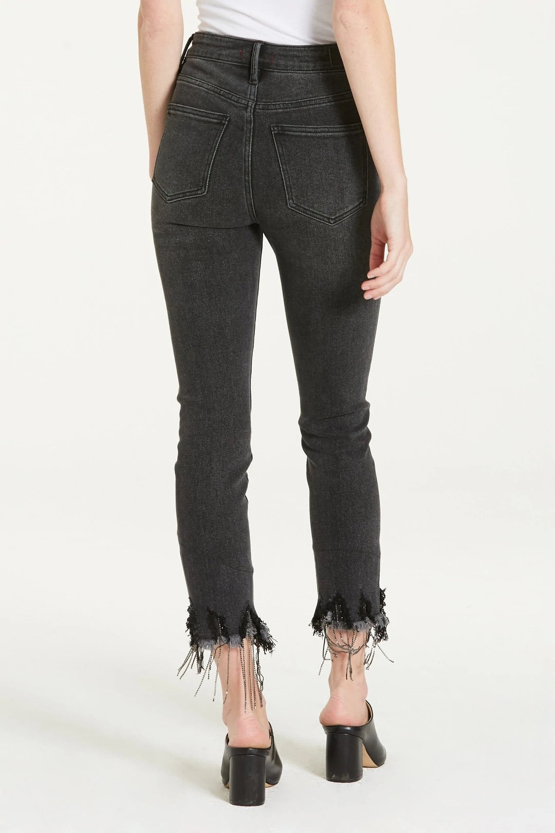 DEAR JOHN Rhinestone Hem STELLA Distressed Jean