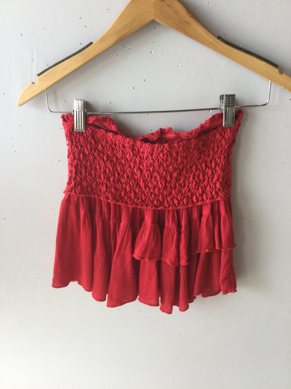 *FREE PEOPLE Corset ADELLA Ruffle Cami Top