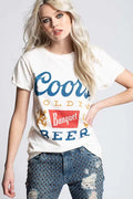*RECYCLED KARMA RollSleeve COORS Banquet Tee Top