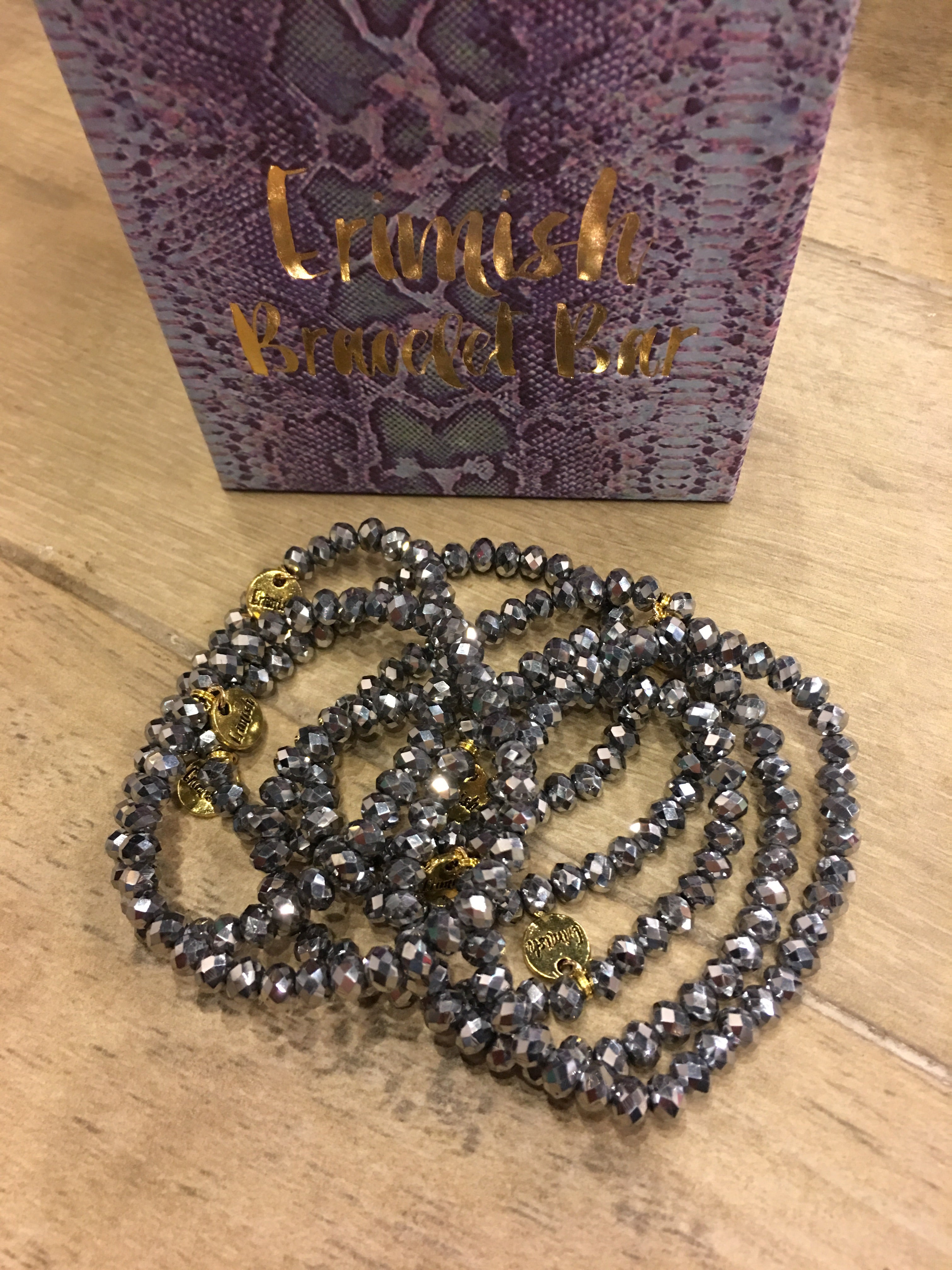 ERIMISH SAPPHIRE Beaded Stretch Bracelet