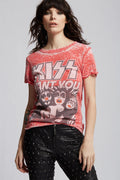 *RECYCLED KARMA Want You KISS Band Tee