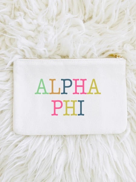 AL SORORITY COLOR BLOCK POUCH