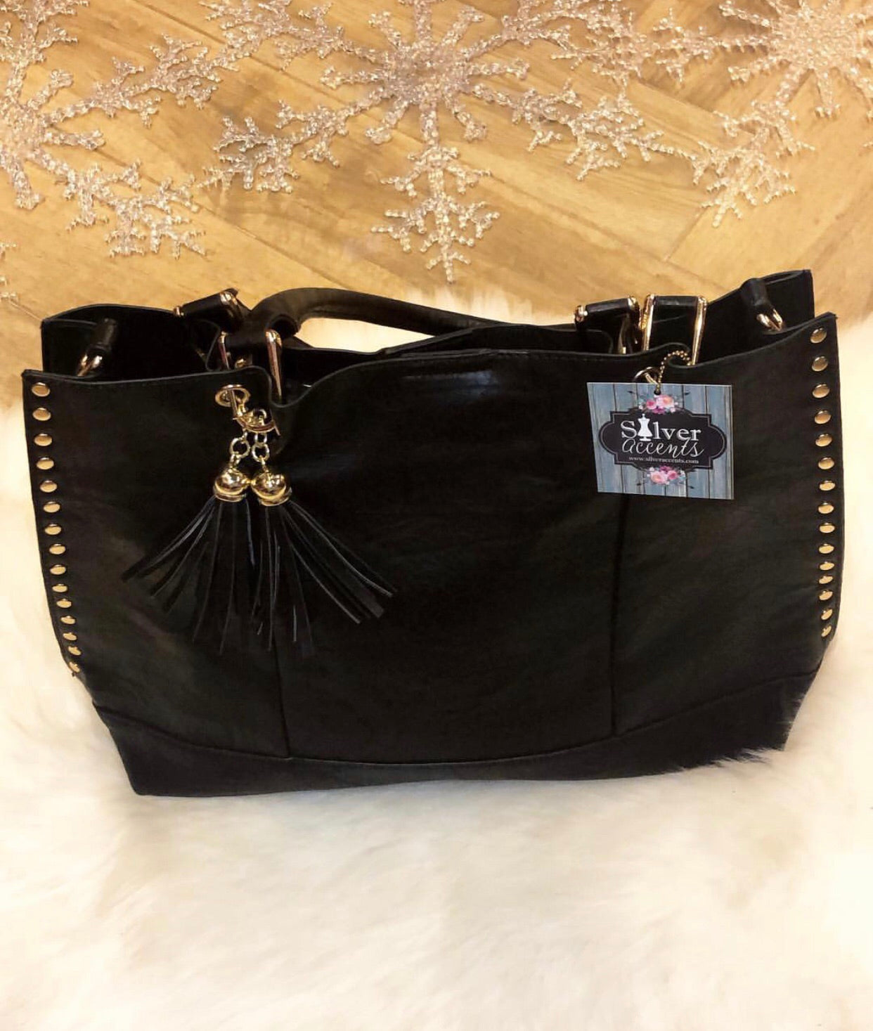 STELLAR Studded Tote Bag