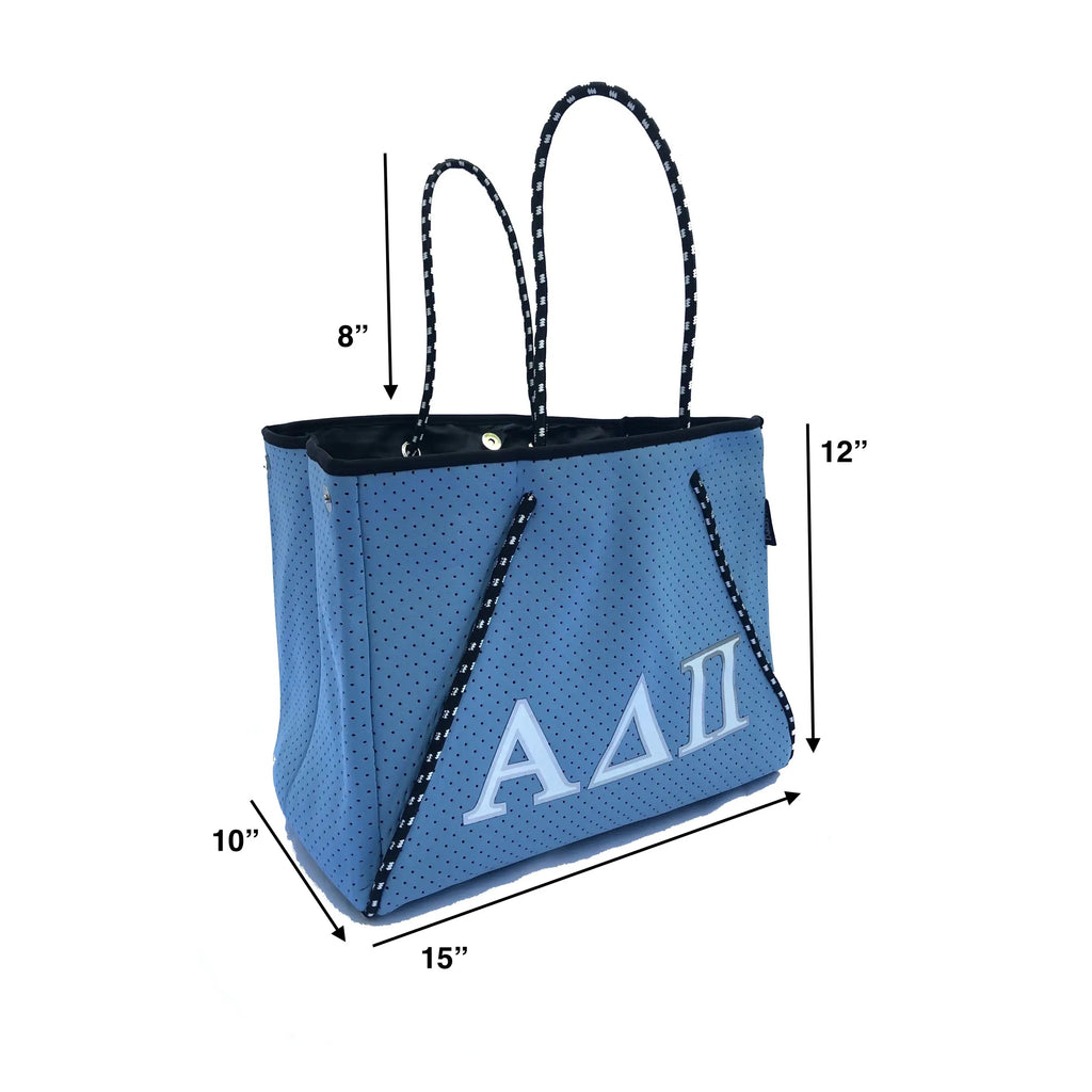 DH Sorority NEVERFULL Neoprene Greek Chic Tote Bag