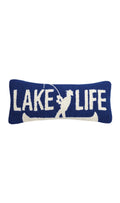 PH HandHooked LAKE LIFE Fisherman Pillow