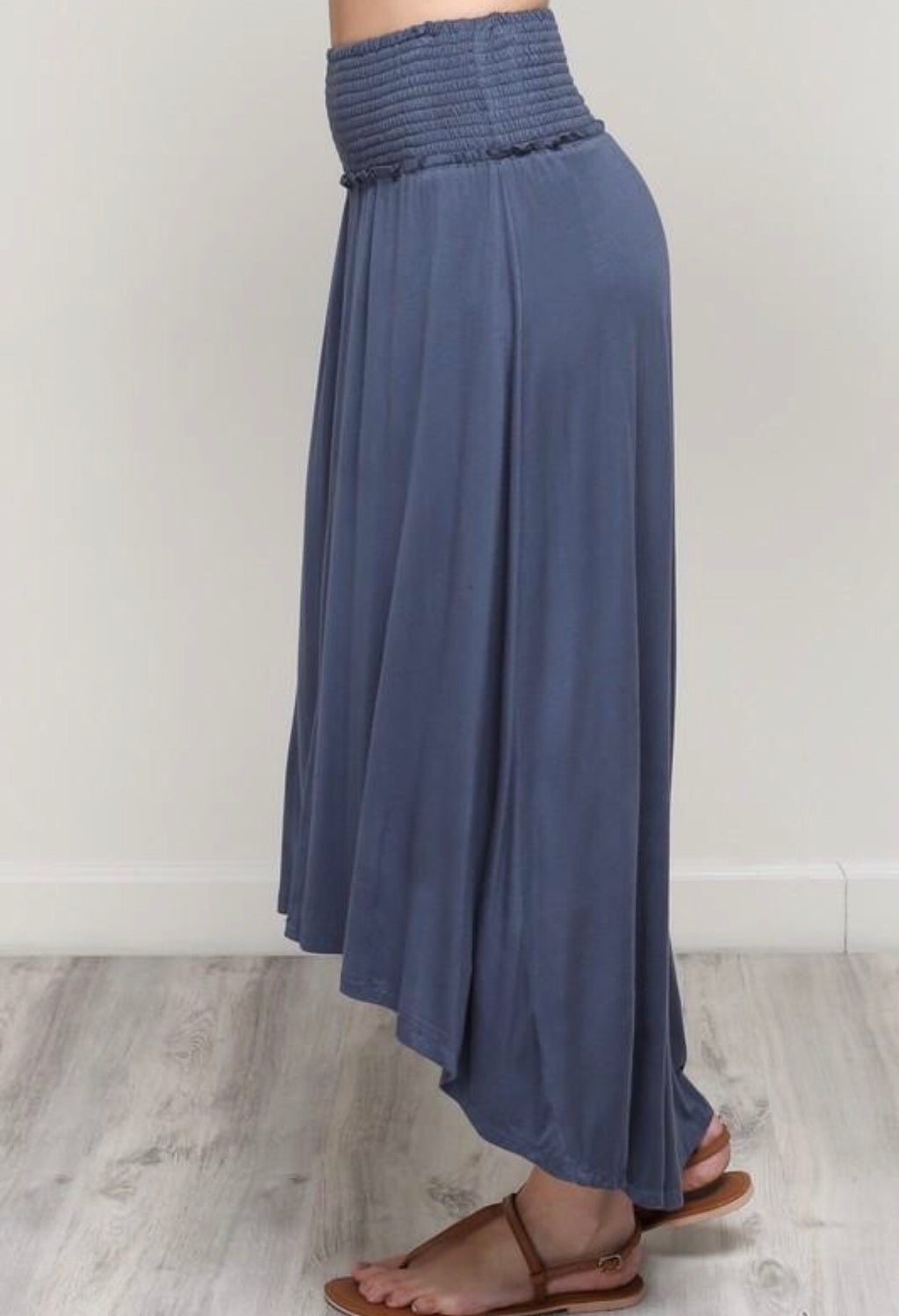 FRESNO Smocked Band Maxi Skirt