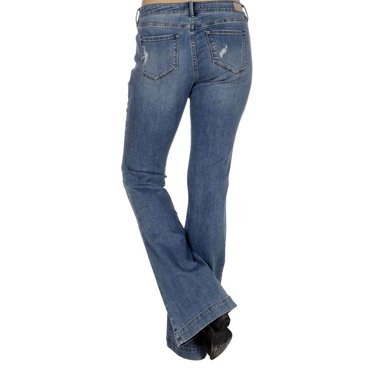 DEAR JOHN HiWaist ROSIE Flare Distressed Jean