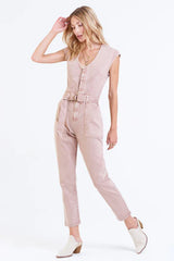 DEAR JOHN V~Neck NICOLE Belted Tencel Jumpsuit