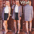 VITAL Glen Plaid Blazer Jacket