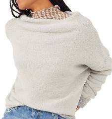 FREE PEOPLE Fuzzy Knit SAN VICENTE Pullover