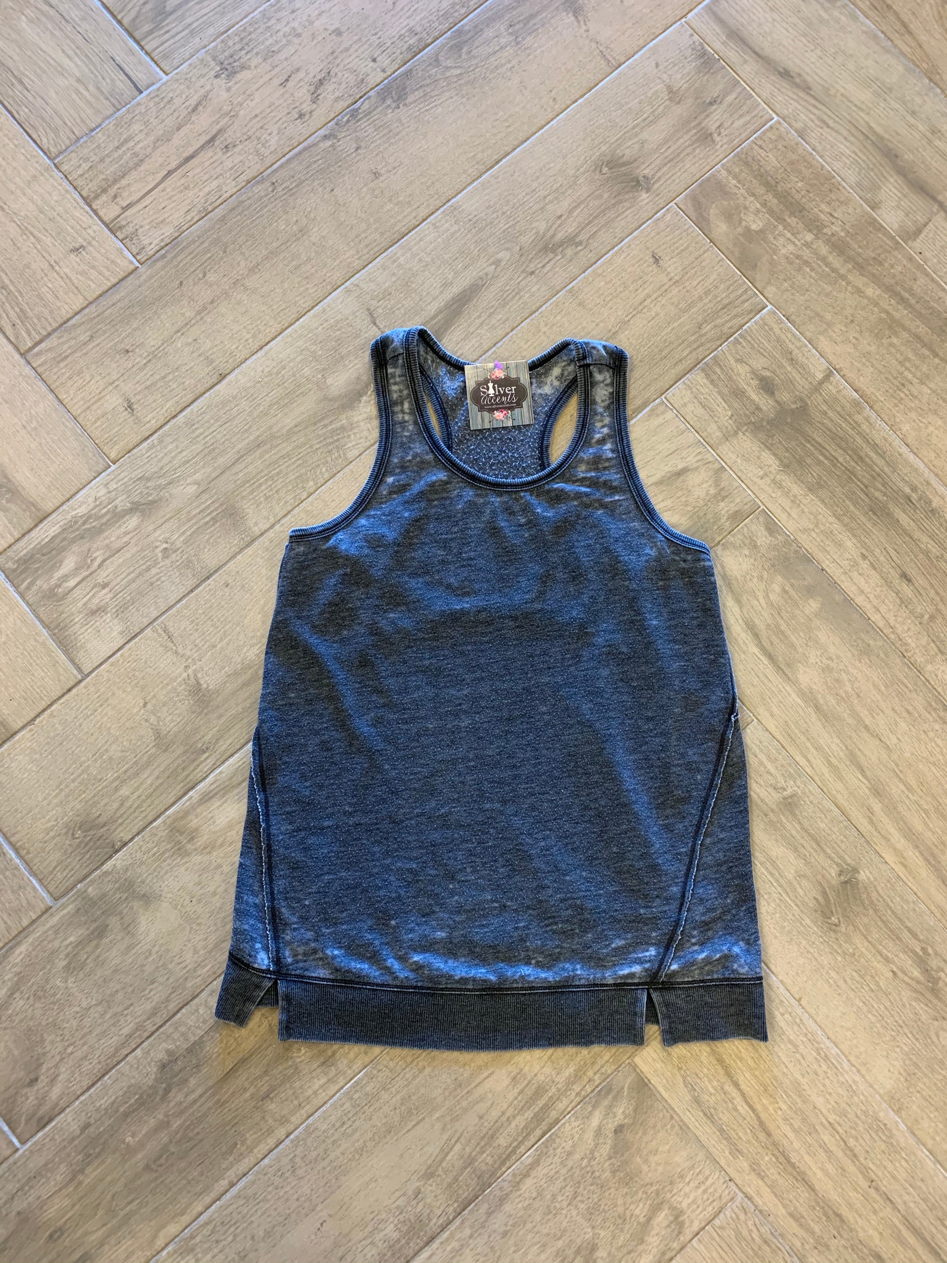 HN LOUNGE MineralWash RacerBack Tank Top