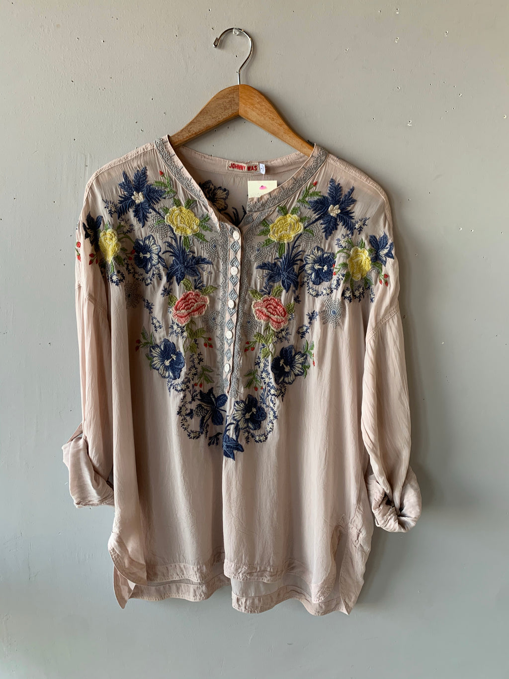 JOHNNY WAS Embroidered ODETTE Blouse Top