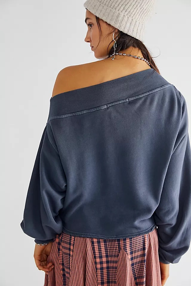 FREE PEOPLE Mineral Wash BRI Pullover