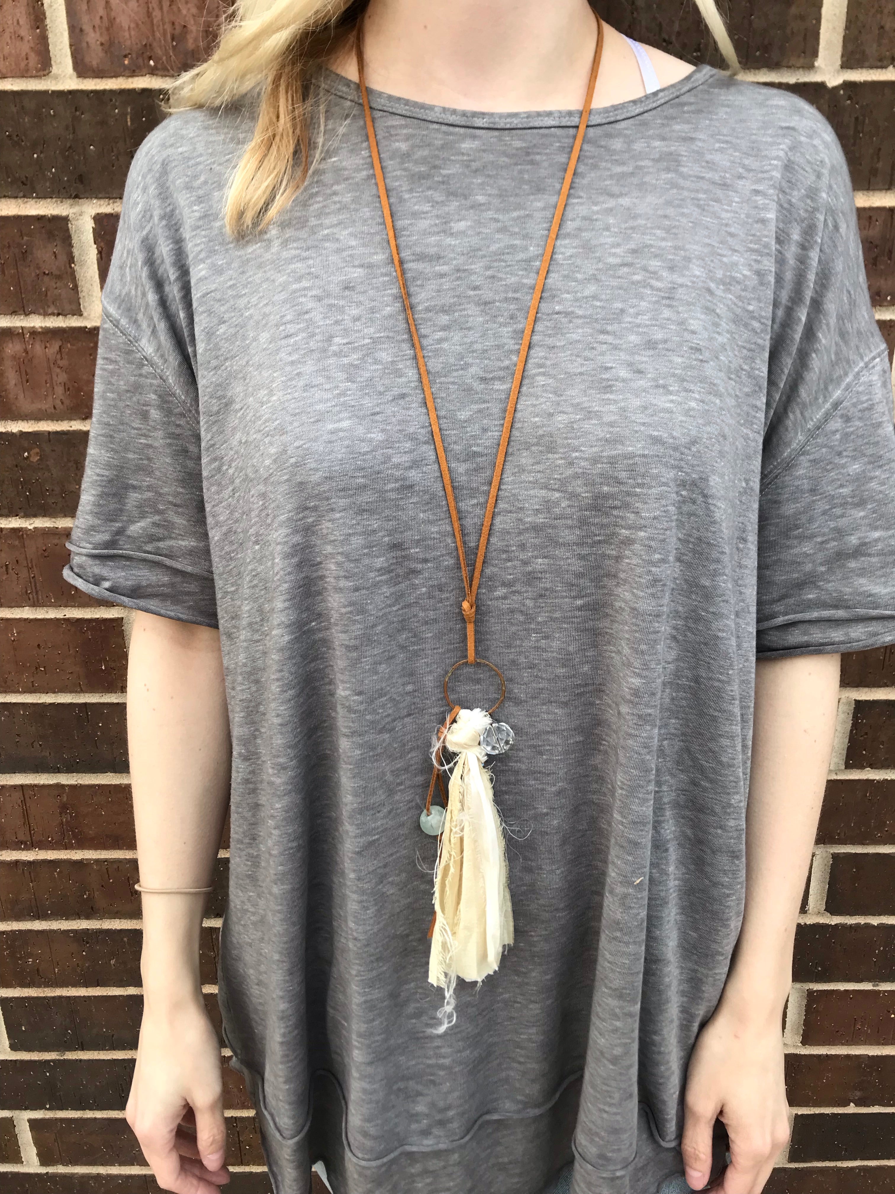 Silk Tassel Cluster Necklaces