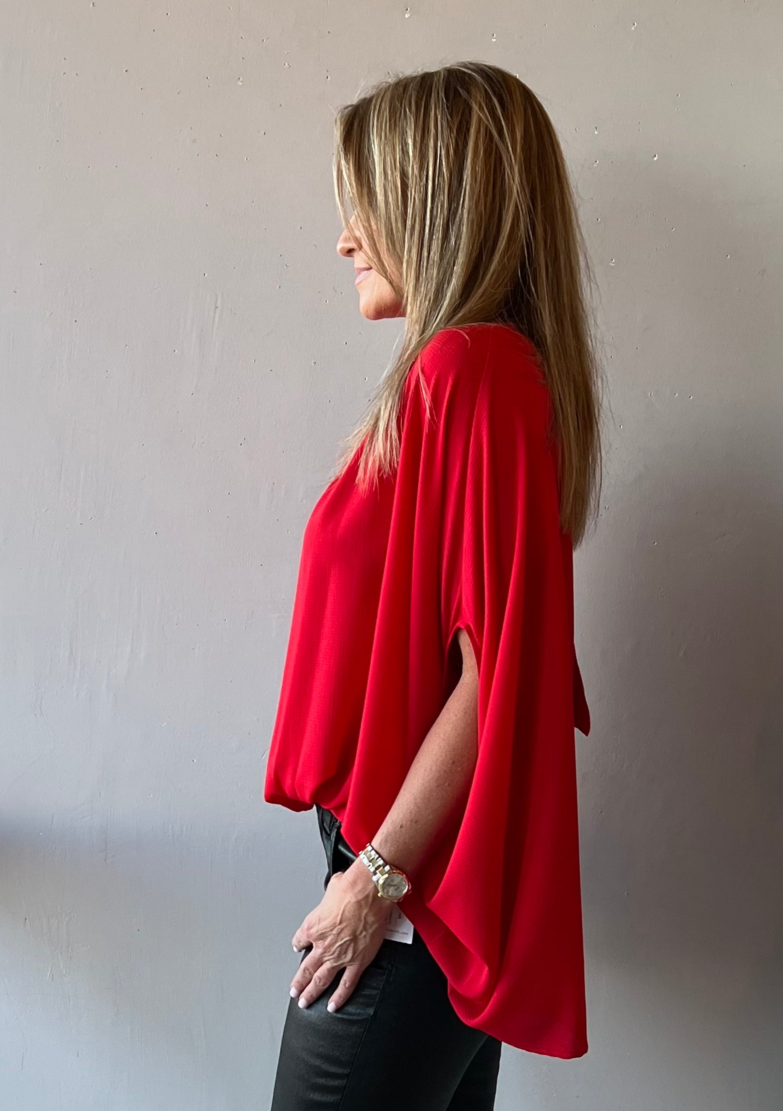 *IVY JANE Bow~Back RUBY Poncho Top