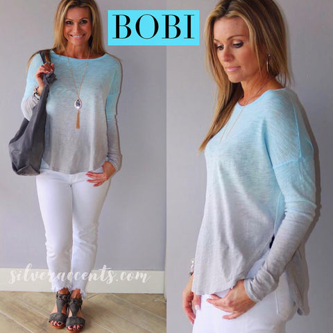 BOBI Night SHORELINE Hombre SlubJersey SideSlit ScoopHem Top