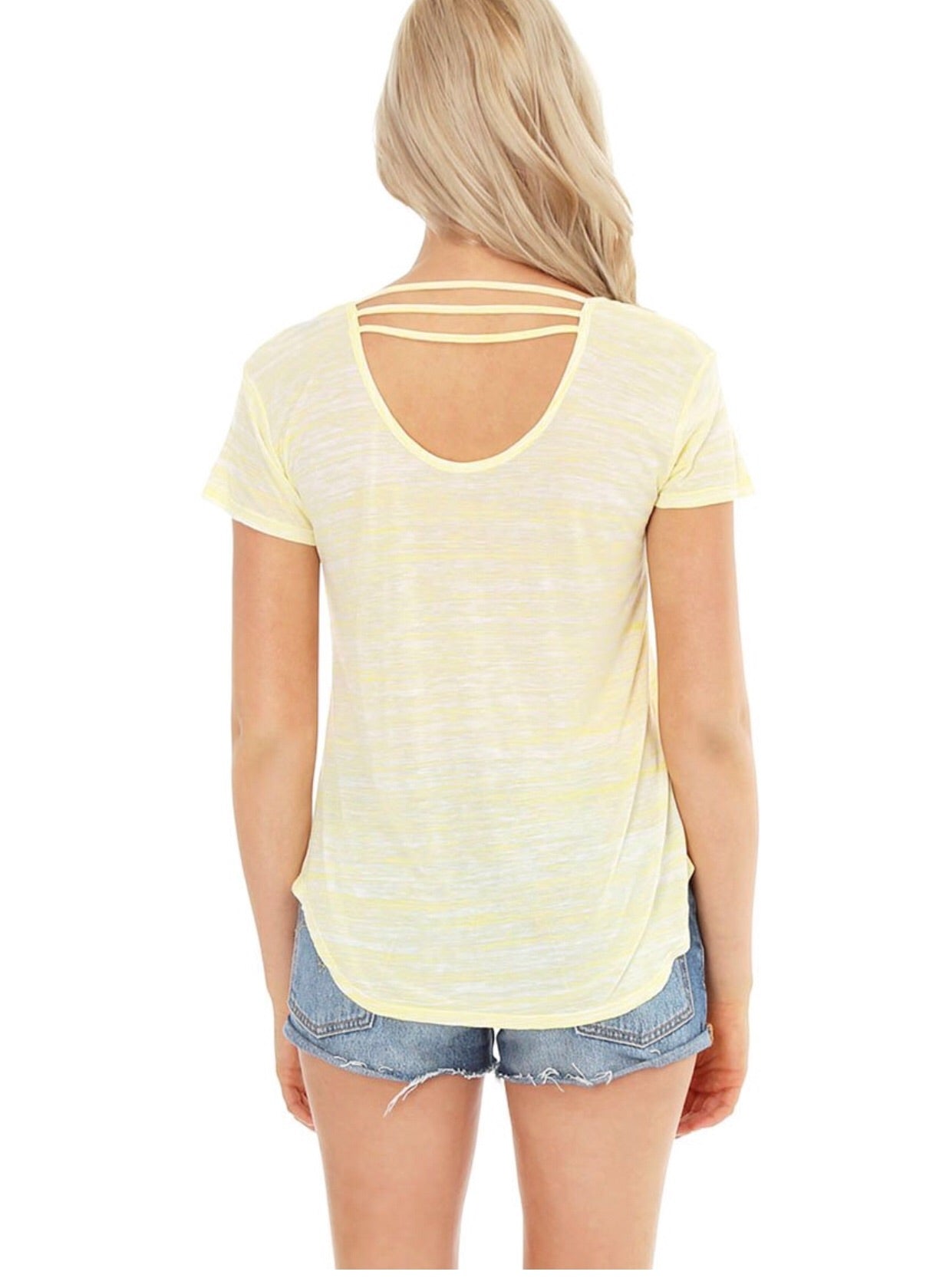 *BOBI Space Dye QUEST Striped Top