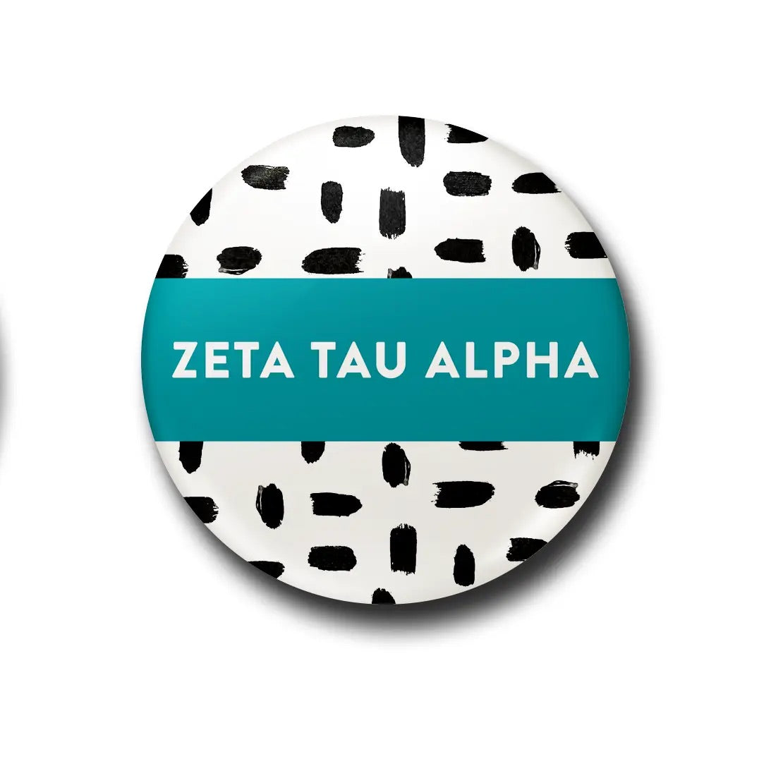 MS Sorority PATTERNED Greek Chic Button