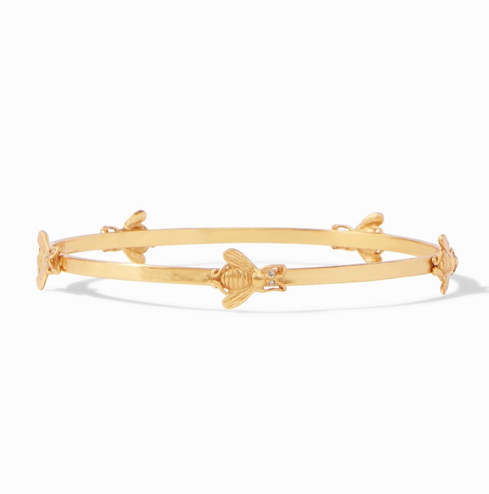 JULIE VOS Gold BEES Bangle Bracelet