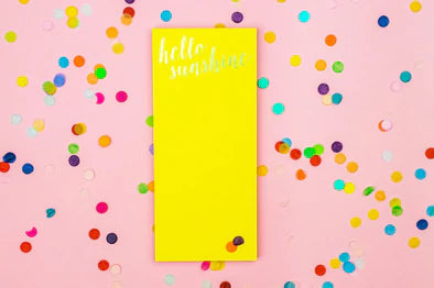 TAYLOR ELLIOTT Magnetic HELLO SUNSHINE List Notepad