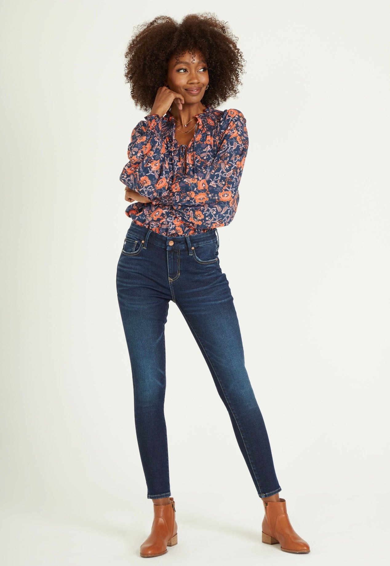 DEAR JOHN High Rise GISELE Stretch Skinny Jeans