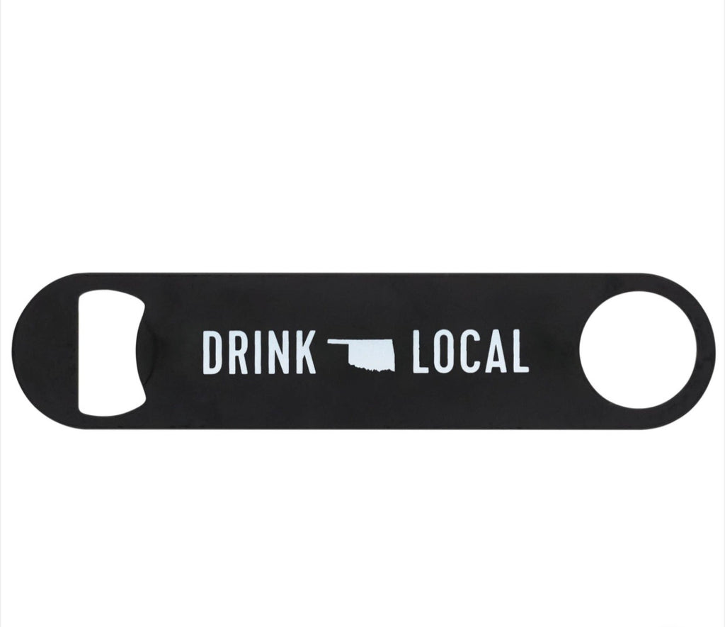 AF Metal OK DRINK LOCAL Bottle Opener
