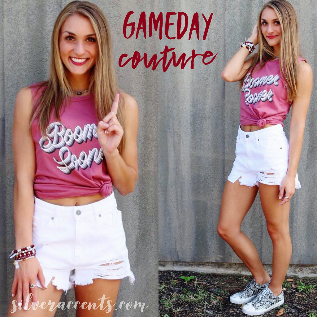 GAMEDAY COUTURE Let the Good Vibes Roll Logo Tank Top