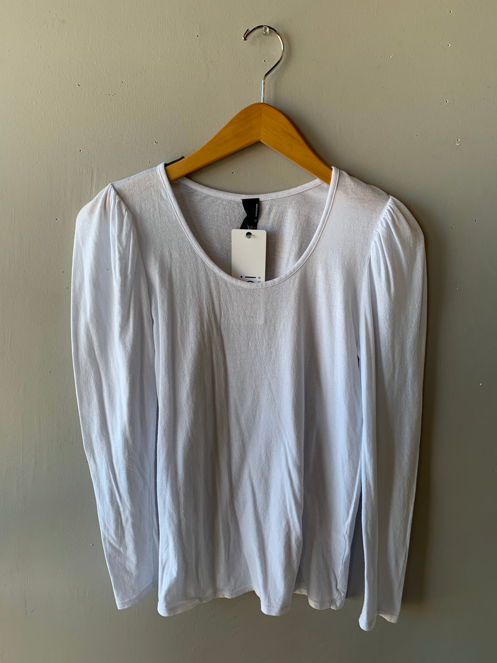 BOBI  RuchedSleeve TYRA Lightweight Jersey Long Sleeve Top