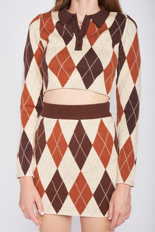 EMORY PARK! Arglye KIRKLAND Sweatknit Skirt