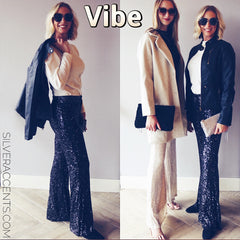 VIBES Sequin Flare Pant